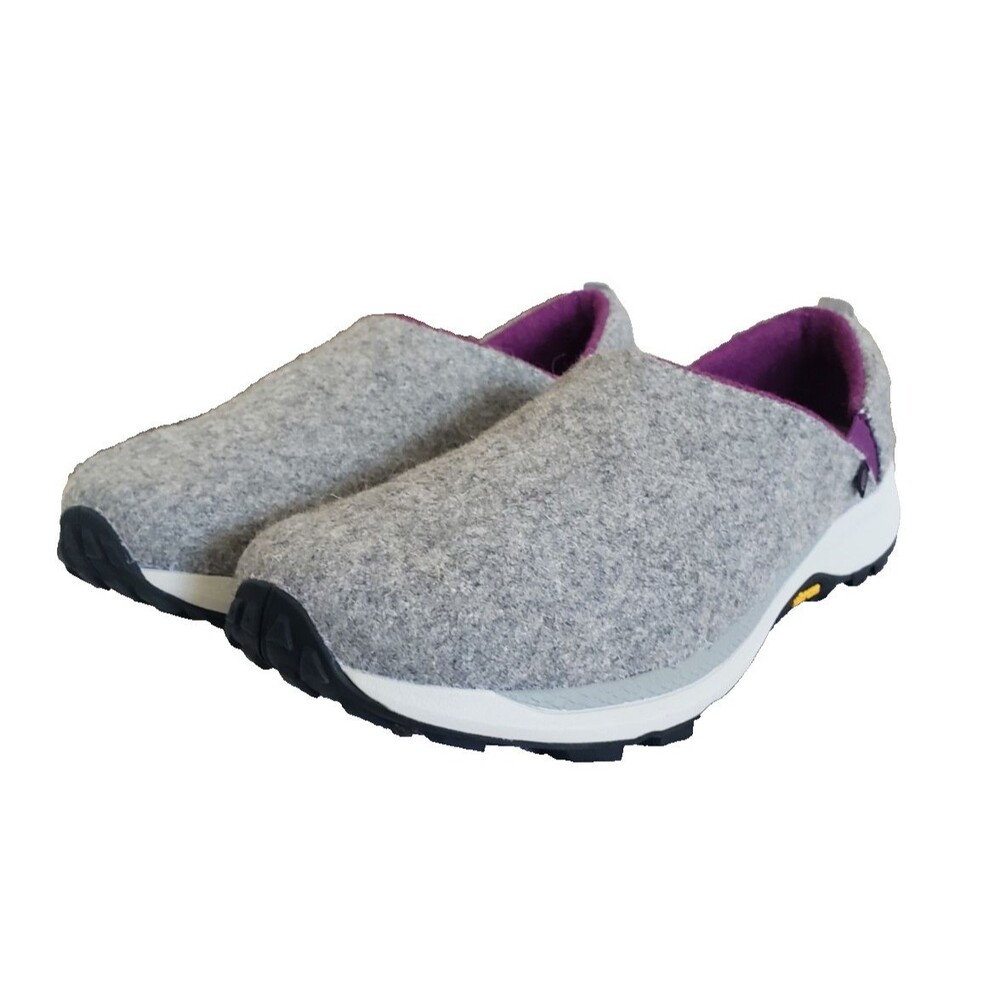 Topo Athletic Rekovr 2 Slipper Womens Sz 11 Recovery Slip-Ons Gray Purple Vibram